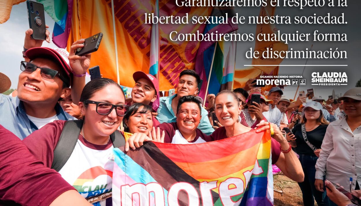 NO HAY TRANSFORMACIÓN SIN LA AMPLIACIÓN DE LOS DE LOS DERECHOS DE LAS PERSONAS LGBTI: CLAUDIA SHEINBAUM