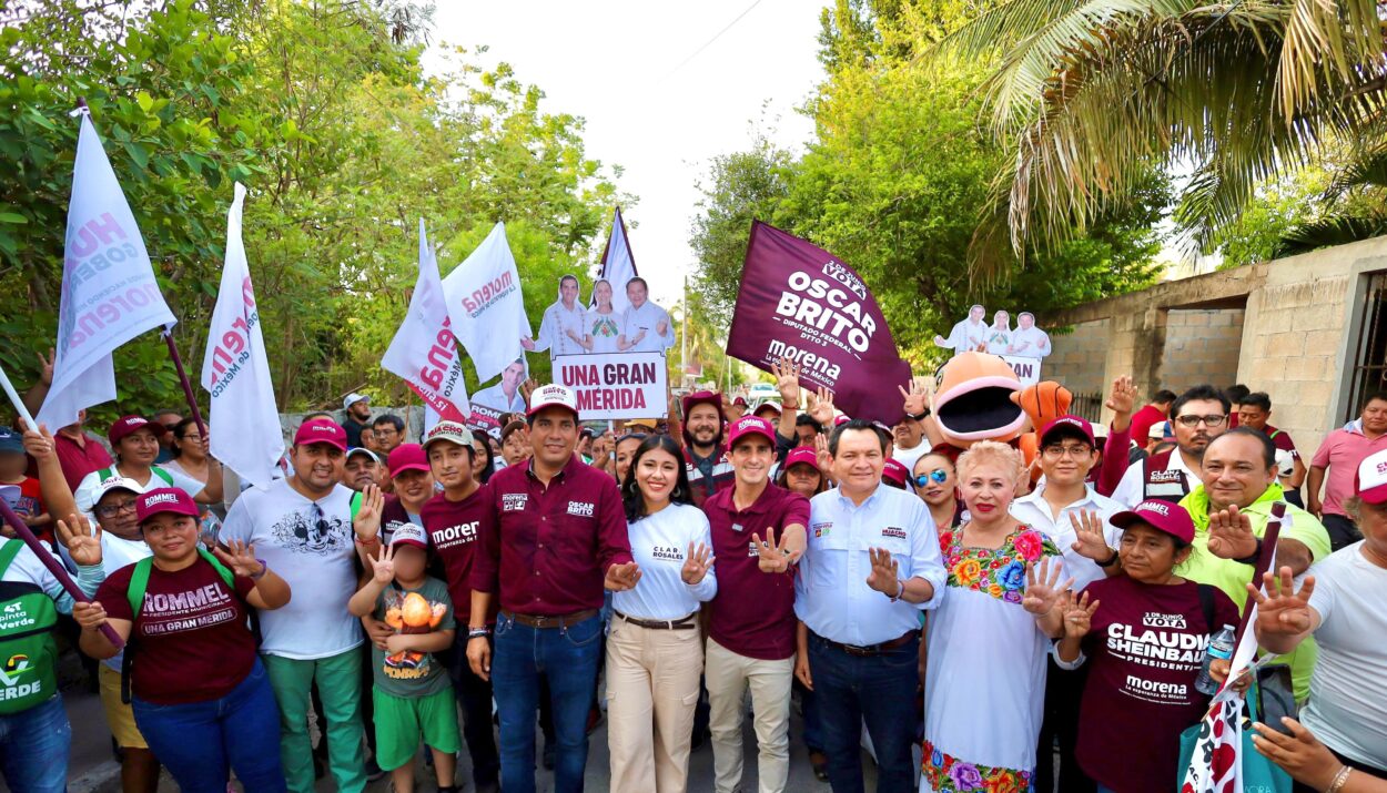 TRAS HISTÓRICO CIERRE DE CAMPAÑA, HUACHO CONTINÚA IMPARABLE RECORRIENDO COMISARIAS Y CALLES DE MÉRIDA.