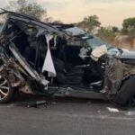 VEHÍCULO DEL CANDIDATO HUACHO DÍAZ MENA SUFRE ACCIDENTE AUTOMOVILISTICO.