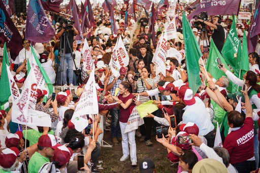 EN SU DECIMO PRIMERA SEMANA DE CAMPAÑA, CLAUDIA SHEINBAUM SE REUNIÓ CON 180 MIL PERSONAS EN EL NORTE, SUR Y CENTRO DE LA REPÚBLICA MEXICANA