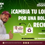 Zenyazen Escobar impulsa campaña de reciclaje de lonas