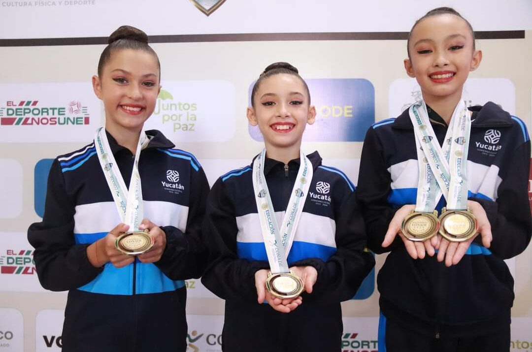 DORADO INICIO DE LA GIMNASIA RITMICA YUCATECA EN NACIONALES CONADE