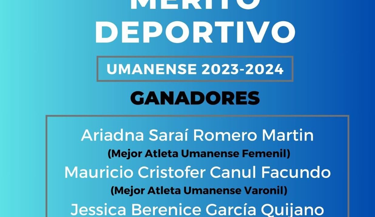 Anuncian a los ganadores del Mérito Deportivo 2024 en Umán