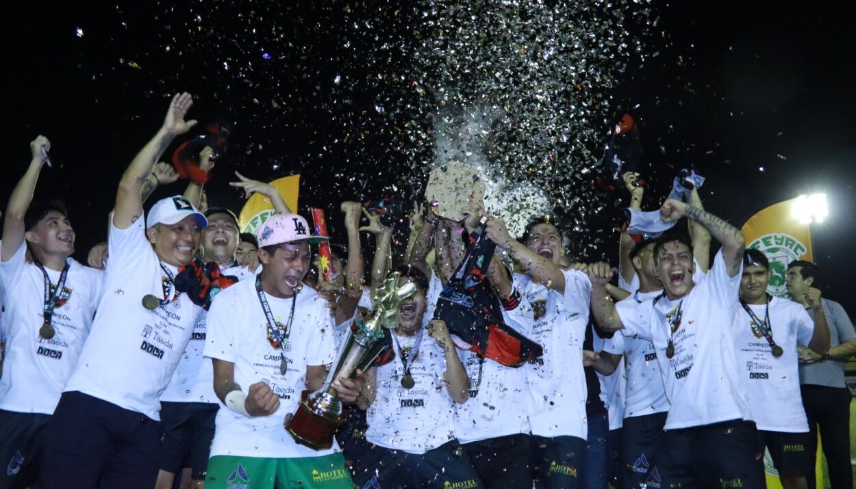 RAYOS DE PACABTÚN SE CORONA CAMPEÓN DE LA LIGA MUNICIPAL ELITE DE FUTBOL