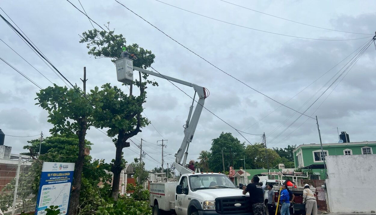 Reportan saldo blanco en Umán ante el paso de Beryl como Tormenta Tropical