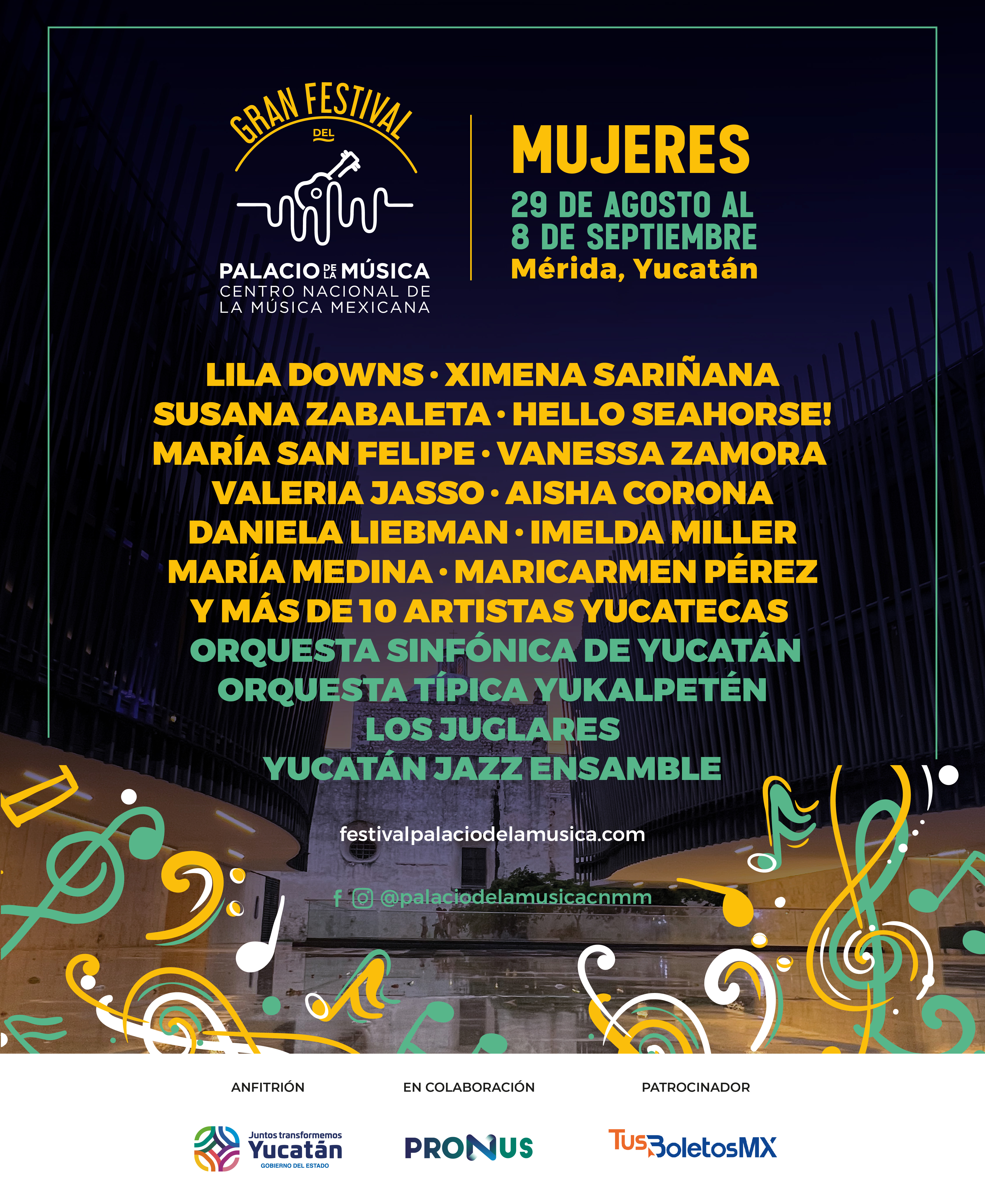 Palacio de la Música celebrará a las mujeres en la segunda edición de su Gran Festival