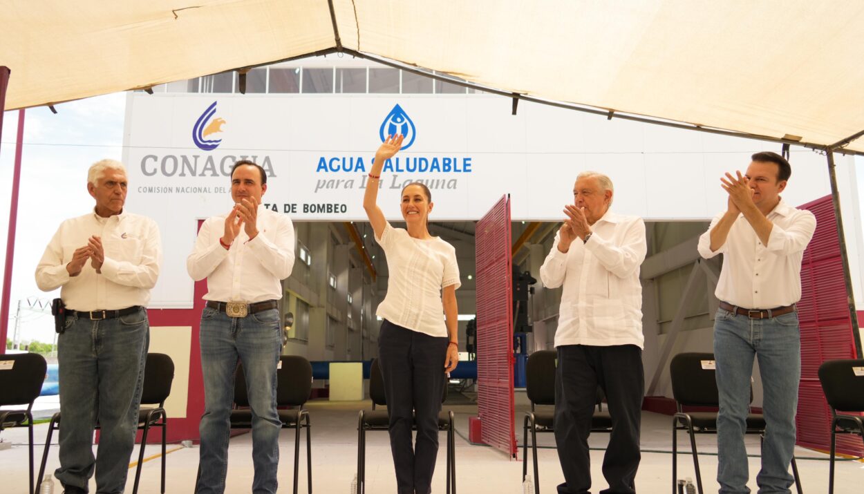 NOS TOCA GARANTIZAR QUE LLEGUE AGUA A CADA HOGAR CON LA CONTINUIDAD DEL PROYECTO ‘’AGUA SALUDABLE PARA LA LAGUNA’’: CLAUDIA SHEINBAUM